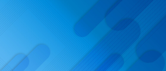 Modern blue abstract web banner background creative design