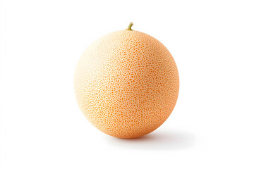 Ripe melon fruit, Cantaloupe isolated on white background