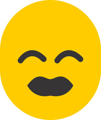 Obraz premium black and yellow emojis with different face expressions 