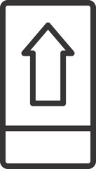 arrow up sign vector 