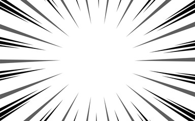 Comic strip radial motion lines. Super hero anime comic book