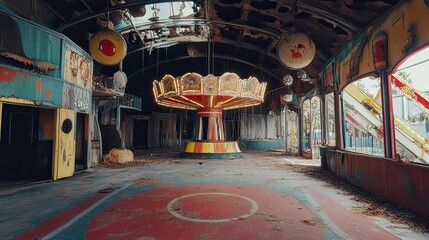 Fototapeta premium Abandoned Carnival interior
