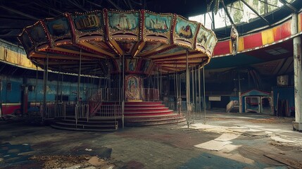 Abandoned Carnival interior