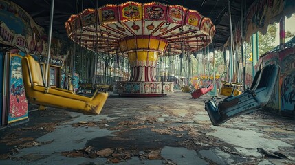 Fototapeta premium Abandoned Carnival interior
