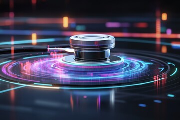 Futuristic Stethoscope with Digital Effects