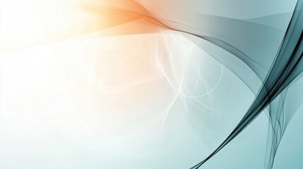 Obraz premium Elegant and Ethereal Abstract Background with Flowing Curves