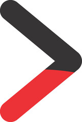 audio video skipper button black and red 