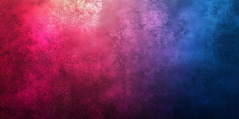 Fototapeta premium Abstract gradient background with pink, blue, and purple colors, a grainy texture
