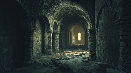 Obraz premium Ancient Ruins with Hidden Horrors interior