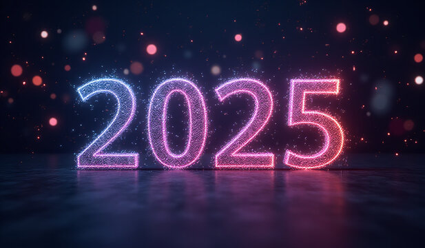 new year popular digital banner generated ai