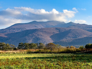 Fototapeta premium 紅葉が始まった積丹岳