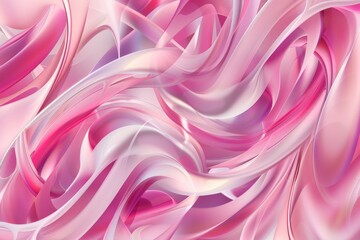 Obraz premium Abstract Pink and White Swirling Liquid Background
