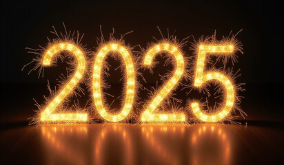 sparkling light typography adds new year touch modern style elements graphic design visuals