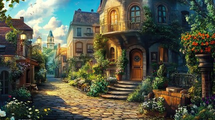 Fototapeta premium Street in the old town