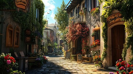 Fototapeta premium Street in the old town