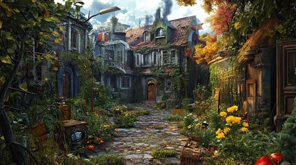 Fototapeta premium Street in the old town