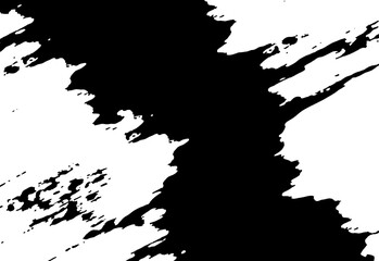 White paints on a black background brush texture
