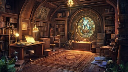 Obraz premium Hidden Object puzzle game Environment interior 