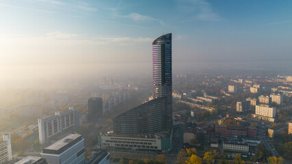 Sky Tower in the morning, Wroclaw, Poland