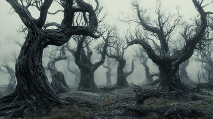 Naklejka premium Living Dead Trees interior 