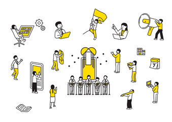 Service release image illustration set