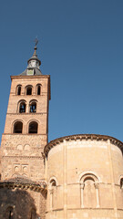 Fototapeta premium Bell tower of a church in Segovia (Spain)