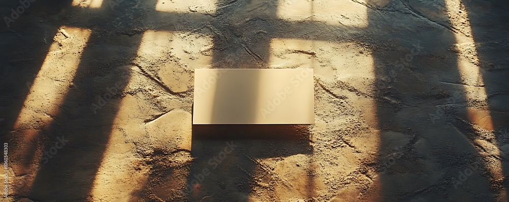 Poster a reflective golden object on a textured surface illuminated by soft light.