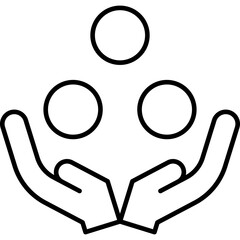 Ball juggling single icon
