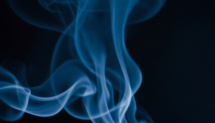 Obraz premium smoke background,Dark street, asphalt abstract dark blue background, empty dark scene, neon light, spotlights The concrete floor and studio room with smoke float up the interior texture for display,64