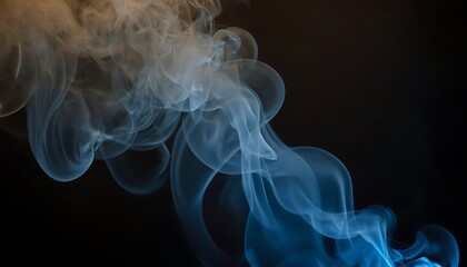 Obraz premium smoke background,Dark street, asphalt abstract dark blue background, empty dark scene, neon light, spotlights The concrete floor and studio room with smoke float up the interior texture for display,94