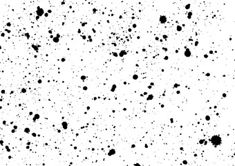 Fototapeta premium Ink blots Grunge urban background. Texture Vector. Dust overlay distress grain .Black paint splatte