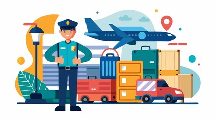 Naklejka premium They use specialized equipment and procedures to inspect cargo for threats and contraband.