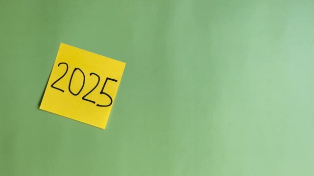 2025. congratulations.Happy New Year.animation.holiday.New Year.with an interesting background. christmas tree.decoration. fun. work. happiness. stiker. note. 