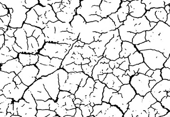 Cracks on a white background texture