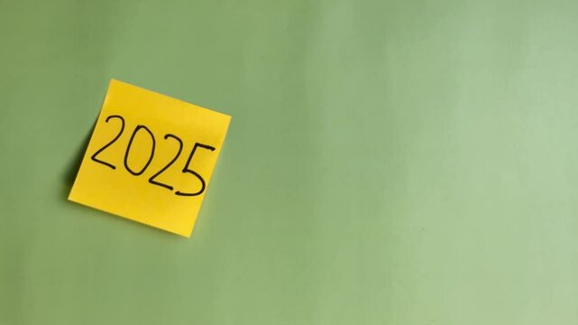 2025. congratulations.Happy New Year.animation.holiday.New Year.with an interesting background. christmas tree.decoration. fun. work. happiness. stiker. note. 