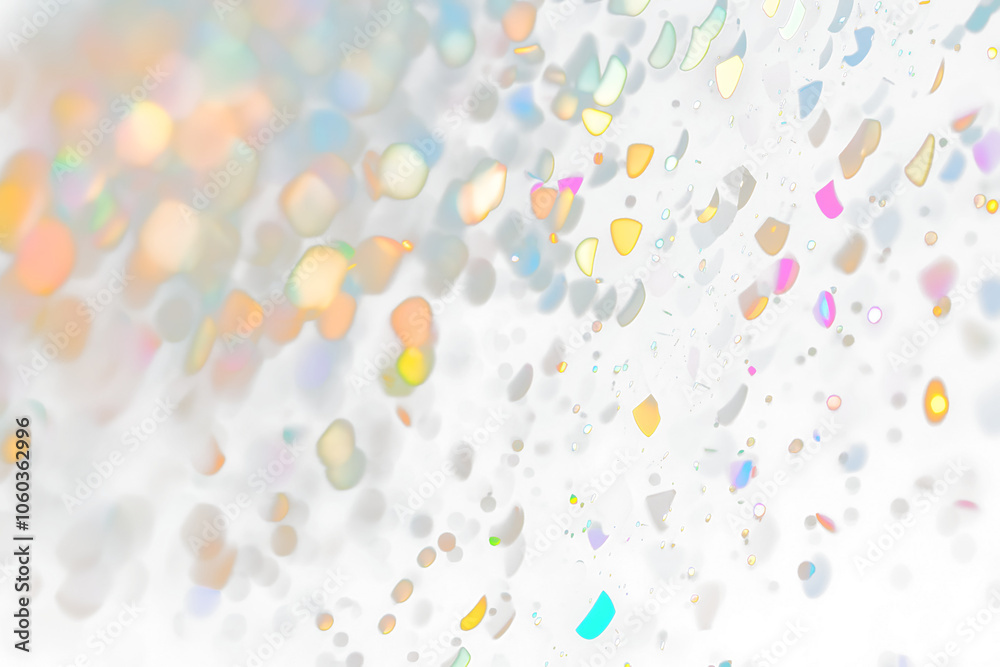Aufkleber Abstract transparent background with colorful bokeh and glitter.