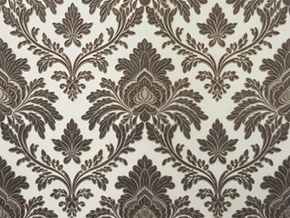 damask floral pattern, surface pattern, design, watercolor, illustration