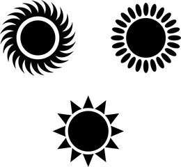 sun set vector symbol icon design. Beautiful illustration isolated on white background