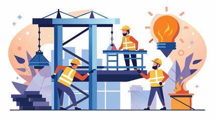 Ironworkers work at heights, often using specialized equipment and welding techniques to create the framework of buildings.