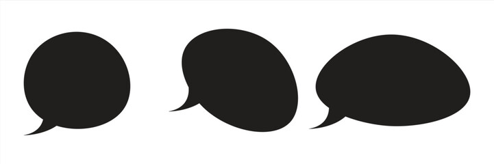 Speech Bubble set. Talk bubble. Cloud speech bubbles collection. Vector