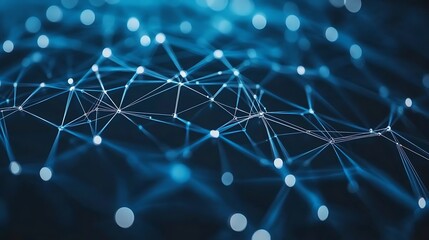 Obraz premium Abstract Network Connection Abstract Gradient Background with Copy Space