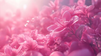 Obraz premium Dessert flower in pink tones.