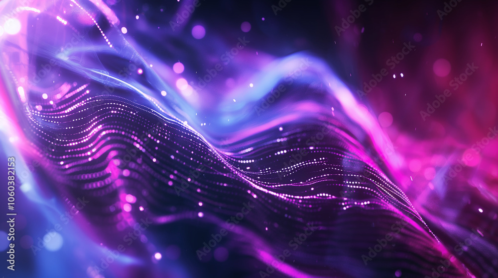 Aufkleber abstract tech background featuring floating 3d data charts, dynamic coding scripts, and holographic 