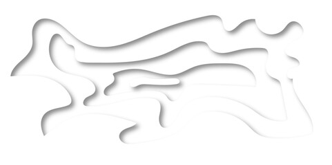 White diamond luxury waves topography circle Geometric layered decorative papercut design. minimal digital wave overlap layer and paper art style, flyers posters texture background.	
