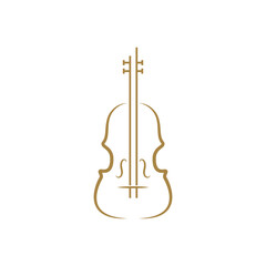Fototapeta premium violin orchestra music logo design concept idea