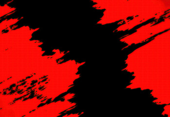 Red paints on a black background texture background
