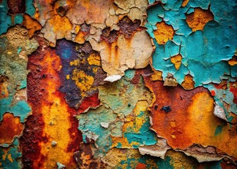 Abstract Wall Texture Grunge Pattern - Macro Photography of Textured Surfaces, Industrial Aesthetics, Urban Decay, Colorful Layers, Close-Up Details, Artistic Wall Designs, Unique Backdrops