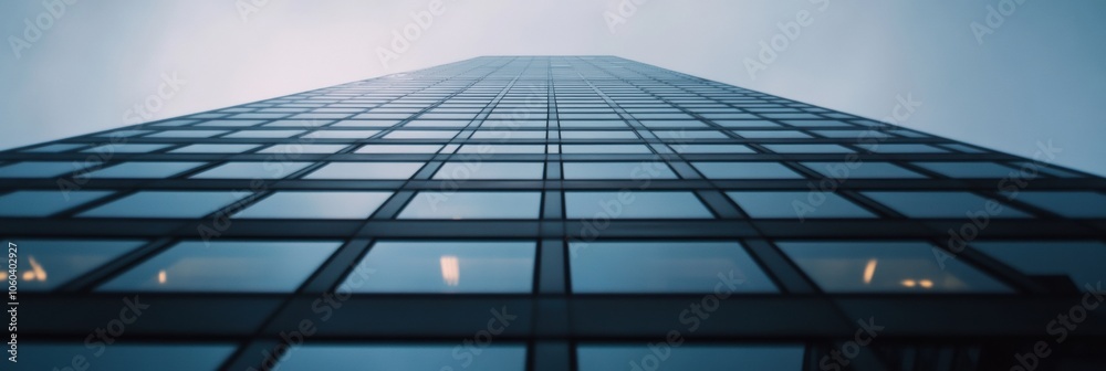 Aufkleber a sleek office building features numerous surveillance cameras, highlighting security measures in a 