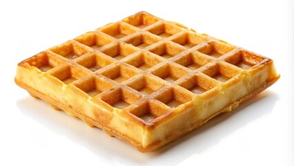 A Crispy Golden Waffle with Delicate Grid Pattern, Ready to Be Topped with Sweet or Savory Delights