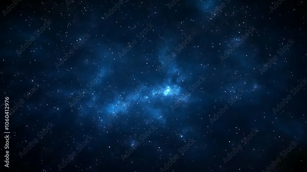 Poster night sky with stars subtle blur background with space for custom text